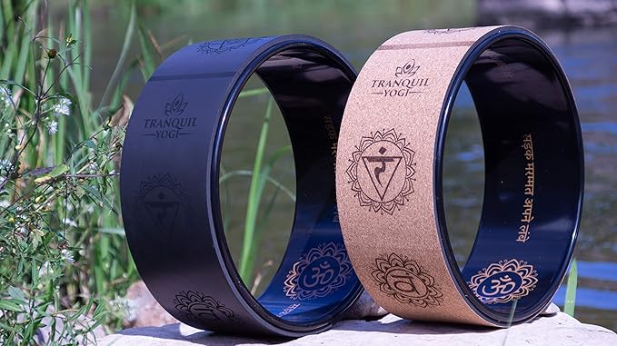 Enlighten Yoga Wheel - Great for Adding Active Strength and Flexibility to Your Exercise and Yoga Practice