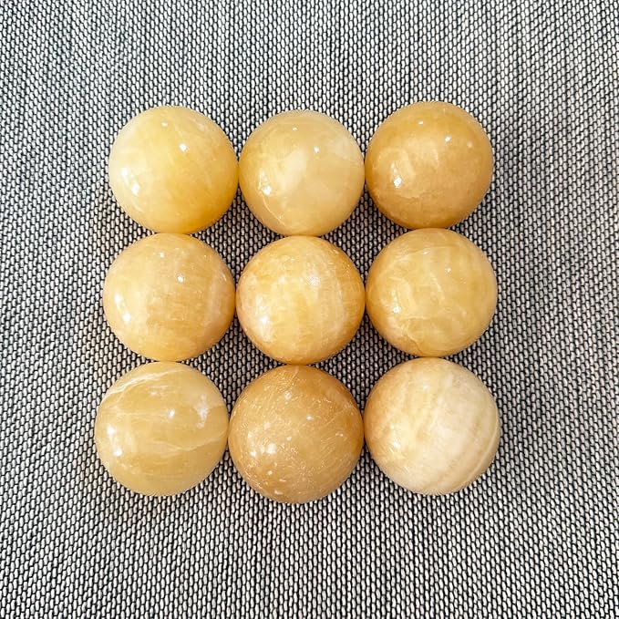 Marble Baoding Balls, Chinese Meditation Stress Relief Balls for Hand Therapy, Manual Massage Exercise with an Upgraded Shockproof Imitation Wood Box, 2 Count Beige, Medium-1.57"