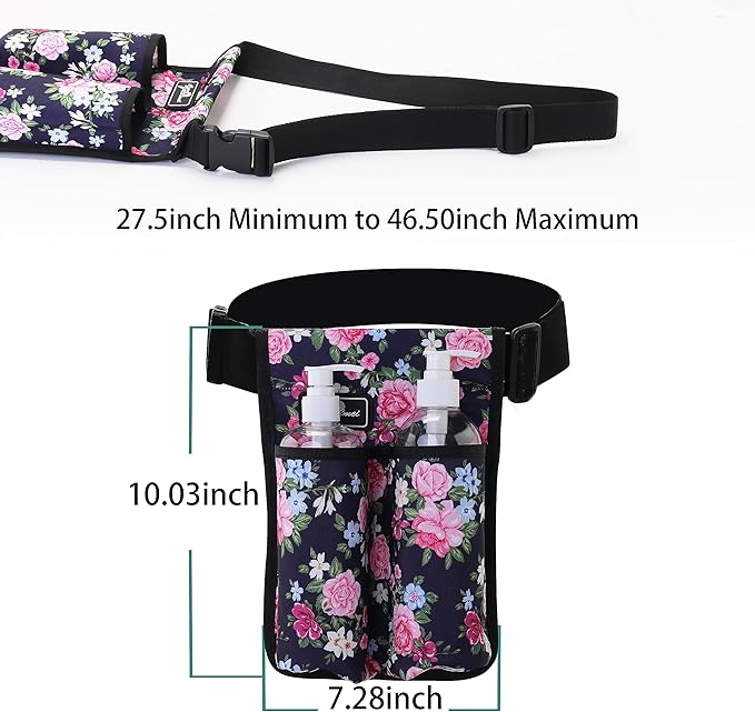 Massage Bottle Bag Massage Oil Bag Massage Therapist Holster Massage Lotion Holster Massage Oil Holster (YR-2KD-MuDan