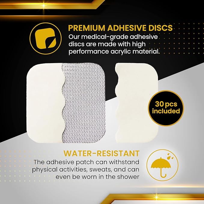 MagnetRX® Replacement Adhesive Discs for Large Spot Magnets - Premium Refill Patches (30 Adhesives - Magnets are NOT Included)