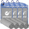 YQXCC Cooling Towels | 4 Pack 47"x12" | Ice Cool for Neck | Microfiber Soft Breathable Chilly | for Yoga, Sports, Golf, Gym, Camping, Running, Fitness, Workout & More Activities