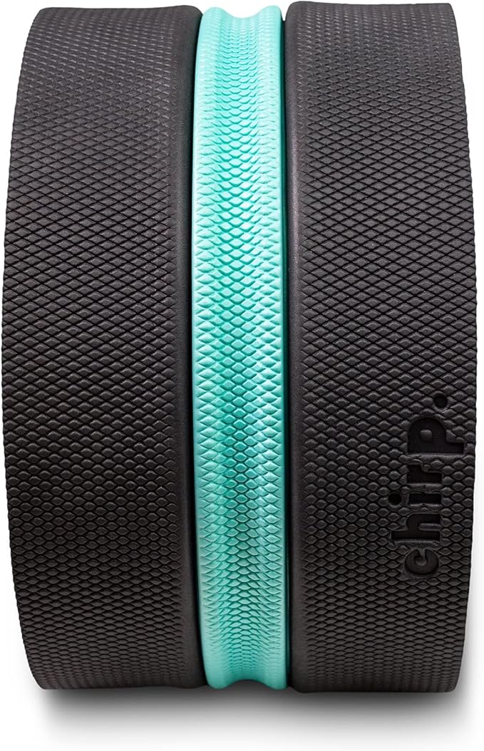 Chirp Wheel XL - Super Comfort Back Massage Roller - Wider Back Stretcher & Cracking Device, Plush Cushion, Enhanced Stability, Spinal Protection, Point Pressure | High Density Foam, Up to 500 lbs