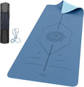 ROMIX Pro Yoga Mat Thick 6mm (1/4 inch), 72"L x 24"W Non-Slip Workout Mat with Alignment Lines, Large Yoga Mats for Women Men With Carry Bag, Exercise Mats for Home Workout Training Equipment