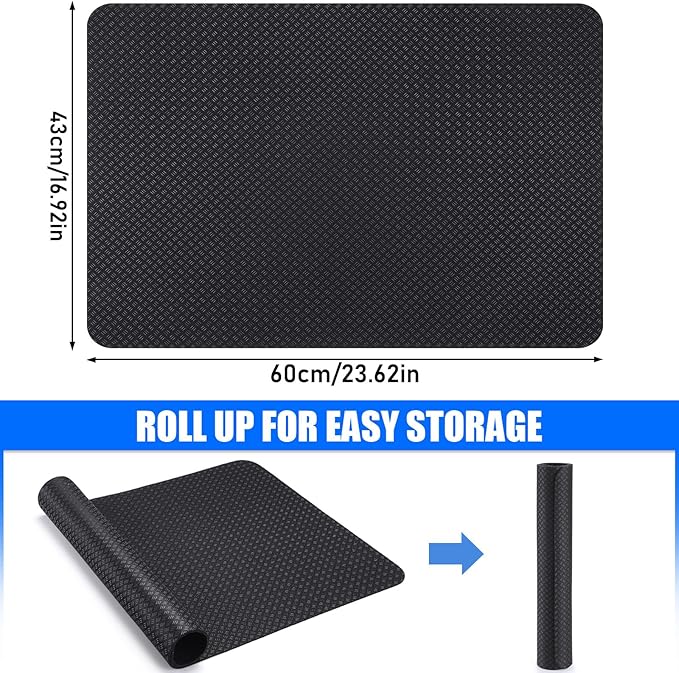 TOBWOLF Non-Slip Workout Mat for Ellipse Leg Exerciser, Ellipse Machine Mat, Exercise Mat for Under Desk Ellipticals, Suitable for Electric Seated Foot Pedal Exerciser, Stability & Floor Protection