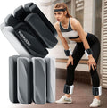 Wrist & Ankle Weights for Women and Men, 2lbs/4lbs Pairs Adjustable Silicone Weighted Bangles for Arm & Leg Workouts, Perfect for Pilates, Barre, Yoga, Walking & Home Fitness 24055