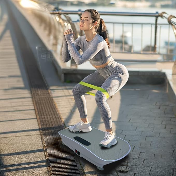 Silent Vibration Platform Crazy Fitness Massage 10-Frequency Weight Loss & Fat Burner Body Shaking Machine for Unisex