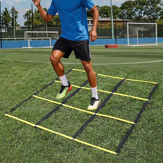 Agility Ladder for Gym Home Use, Football Basketball Reaction Training Equipment with Carry Bag Football Agility Training Equipment