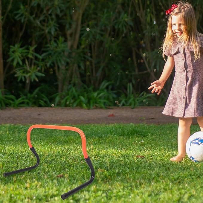 Plastic Agility Hurdle Adjustable Height 2-Level Small Speed Hurdles for Soccer Youth Football Agility and Speed Drills