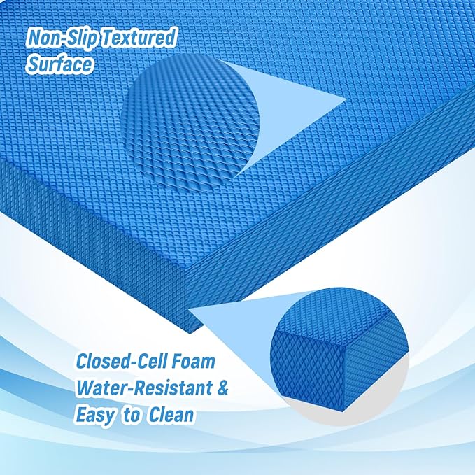 High-Density Balance Pad for Exercise,Non-Slip Foam Mat for Pilates, Fitness,Yoga, Core Training Physical Therapy, Knee Pad for Floor