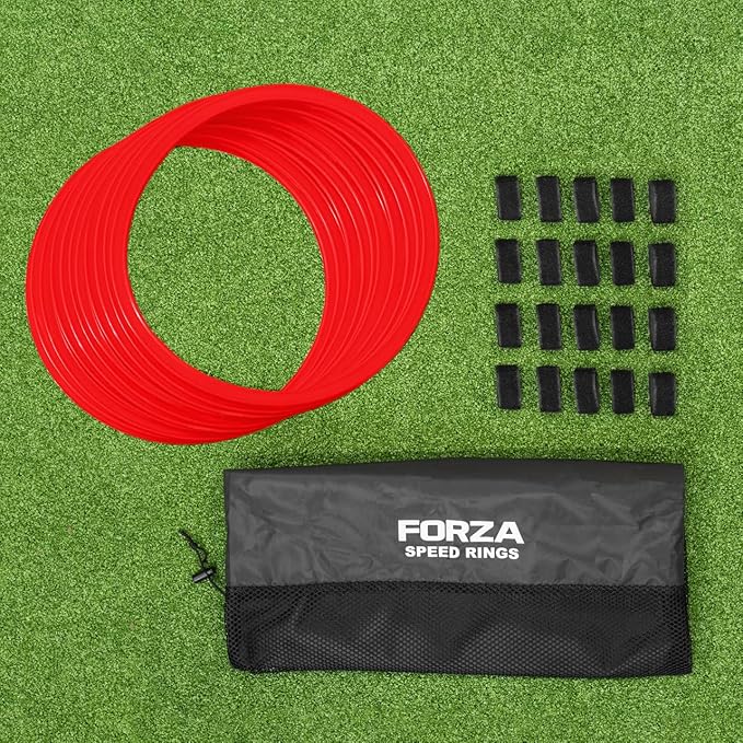 FORZA Agility Rings [12 Pack] | Speed & Agility Training Equipment for Athletes - Available in 10 Colors