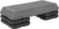 LEMY Bodybuilding Aerobic Stepper Platform 28.5” Exercise Fitness Workout w/ 4 Risers，Height Adjustable 4" - 6" - 8"