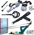 Portable Pilates Home Kit - Home Workout Equipment with Designed Pilates Loop Straps, Fabric Long Resistance Exercise Bands, Door Anchors and Aluminum Carabiners for Working Out as in Reformer