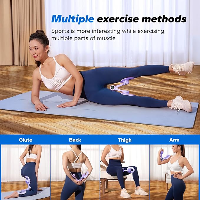 MERACH Thigh Trainer, Pelvic Floor Exercise Devices with Display Counter, Inner Thigh Exerciser for Women, Home Fitness Equipment for Hip/Leg/Butt