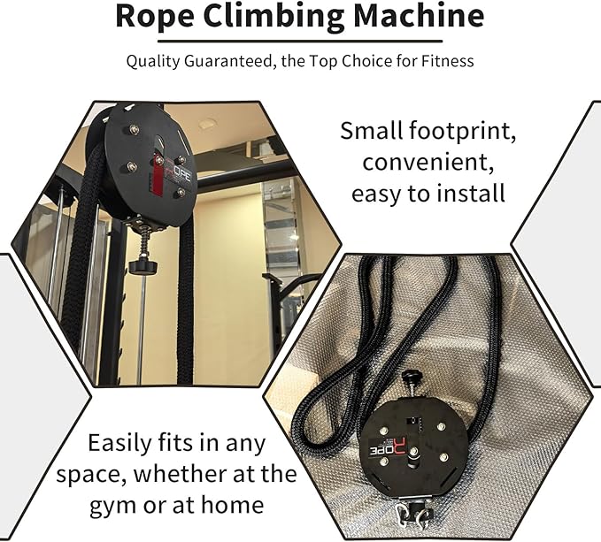 Endless Rope Trainer, Resistance Trainer Machine, Suspension Endless Rope Pulley Device, 14 Ft Closed-Loop Nylon Rope, Home Gym Infinity Rope for Interval Resistance Training