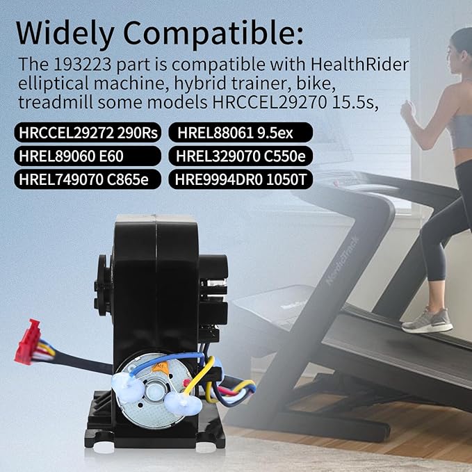6V Elliptical Resistance Motor Brake Tensioner -Compatible with NordicTrack CX925 Elliptical Trainer- Replacement for NEL07940 193223 175656 182556 182851.