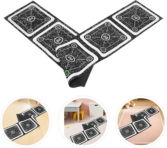 Agility Ladder Training Mat with Non-Slip Rubber Surface 6-Rung Speed and Foot Ladder for Soccer and Fitness Agility Workouts for Youth and Adult Sports Training