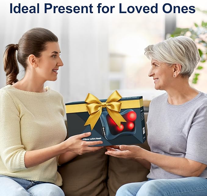Mo Cuishle Shiatsu Back & Neck Massagers with Heat – Deep Tissue Relief for Pain & Tension – Gifts for Mother’s Day, Father’s Day, Birthdays & Christmas Gifts for Mom, Dad, Men, Women, Her, Him