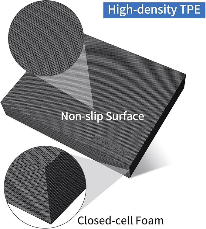 Balance Pad 15.8 * 13.2 * 2 inch,Large Balance Pad for Physical Therapy,Foam Balance Board for Rehabilitation Stability Workout Knee and Ankle Exercise Strength Training