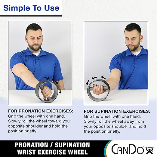 CanDo Pronation/Supination Wrist Exercise Wheel