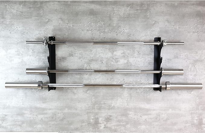 Barbell Rack Barbell Holder Wall Mount Barbell Storage Holder Olympic Bar Hanger for Home, Commercial, Garage Gym