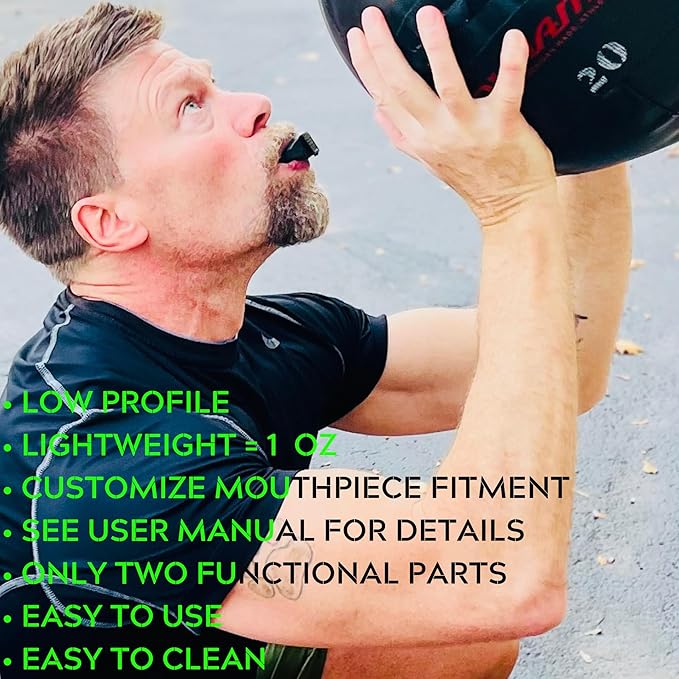 Maximus Lung Trainer Device | VO2 Max Trainer for Endurance Training, Breathing Exercise & Lung Capacity, Portable Resistance Exerciser for Supporting Fitness & Oxygen
