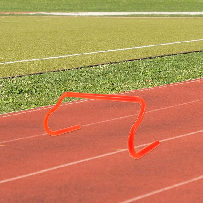 Lightweight Orange Training Hurdles with Stable Base Detachable Design for Outdoor Soccer Agility and Speed Drills Portable Equipment for Athletes