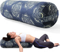 MABOZOO Round Yoga Pillow, Cylindrical Yoga Bolster Pillow with Washable Cover, Meditation Cushion Body Cushion for Practice, Restorative, Meditation