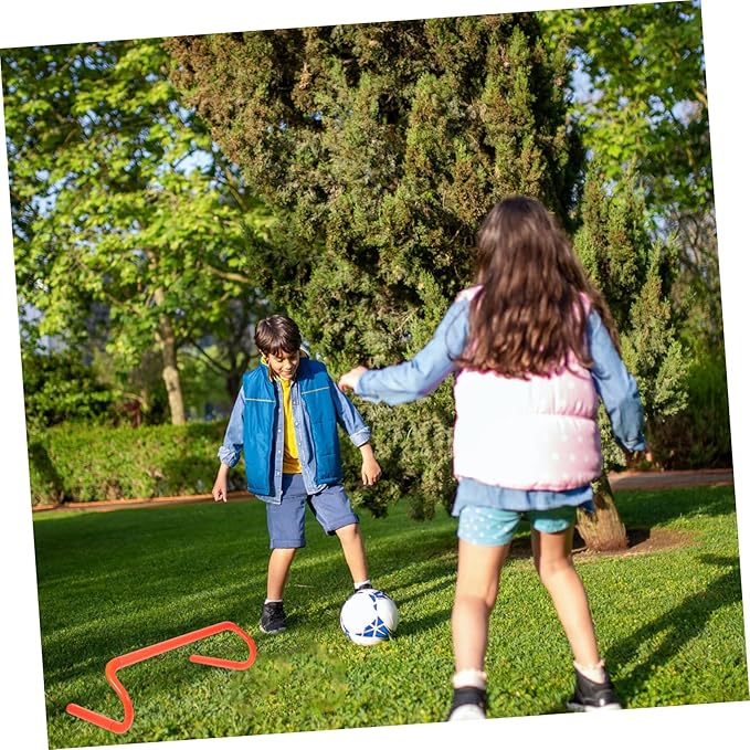 Mikikit Sports Hurdles for Boys and Girls and Adults Basketball Soccer Training Hurdles Speed Agility Training Equipment Portable