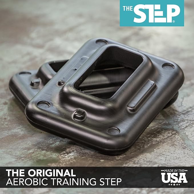 The Step Original Aerobic Exercise Risers (Pair) with Nonskid Feet - Two Extra Risers for Use with The Step Circuit Size Platforms