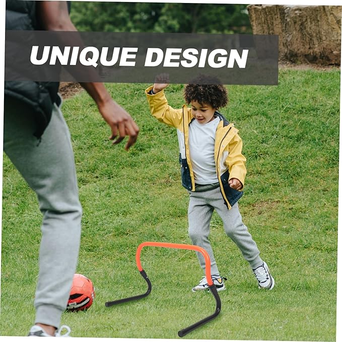 VANZACK Professional Adjustable Football Training Hurdles for Speed and Agility Development Lightweight PVC Agility Barriers for Boys and Girls Convenient Outdoor Practice Equipment