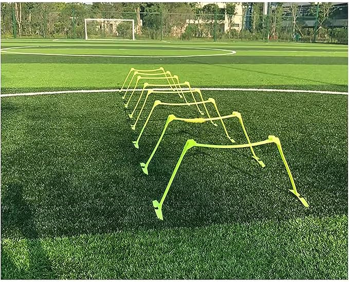 Adjustable Athletic Jumping Hurdles for Kids, Lightweight Portable Agility Speed Hurdles, Sports Workout Training Equipment Set with Carry Bag (Color : 10PCS)
