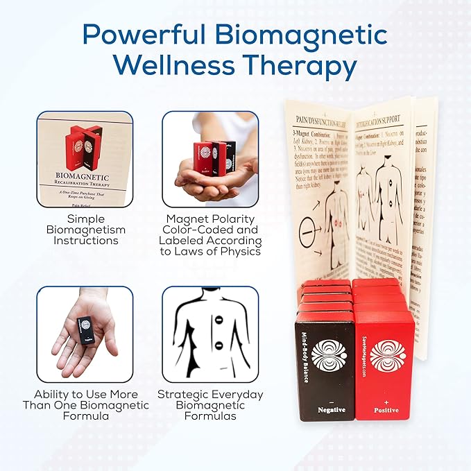 SaveMeMagnets - Biomagnetism Wellness Kit | 10 Therapeutic-Grade Magnets & Illustrated Guide | DIY Magnet Self-Care for Wellness & Balance | Magnetic Tools for Energy, Alignment & Recalibration