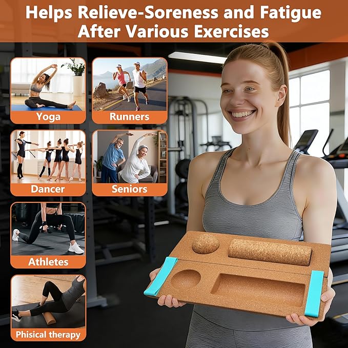 Cork Balance Board Foot Balance Cork Ankle Stability Trainer | Improve Foot Function | Prevent Falls | Corking balance board For Home Gym