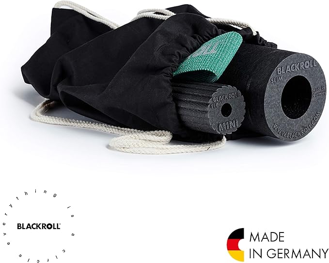 BLACKROLL Foam Roller Exercise Kit - Loop Resistance Bands for Body Stability, Muscle Roller For Back, Physical Therapy Exercises, Deep Tissue Massager, Workout Equipment With Running Bag