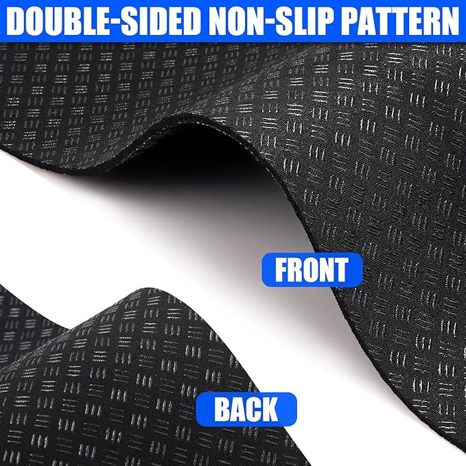 TOBWOLF 2PCS Non-Slip Mat Compatible with Peloton Bike, Concept 2 Rowing Machine, Exercise Bike Mat, Mat Protect Hardwood Floor Carpet for Home Gym, Workout Mat for Bike Trainer, Stationary Spin Bike