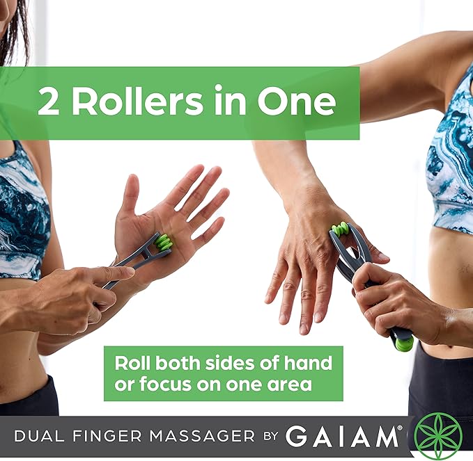Gaiam Finger Massager Dual-Sided Hand