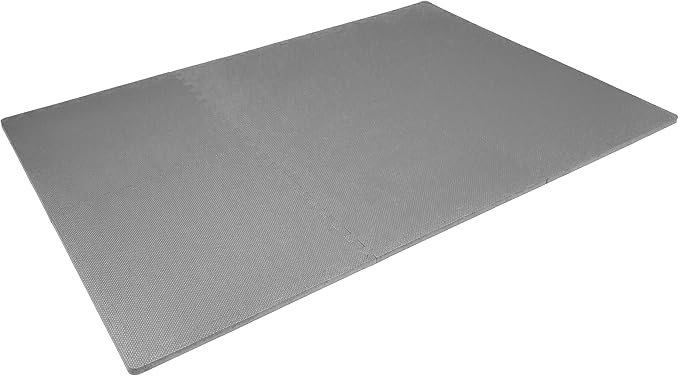 ProsourceFit Extra Thick Puzzle Exercise Mat ¾” and 1", EVA Foam Interlocking Tiles for Protective, Cushioned Workout Flooring for Home and Gym Equipment