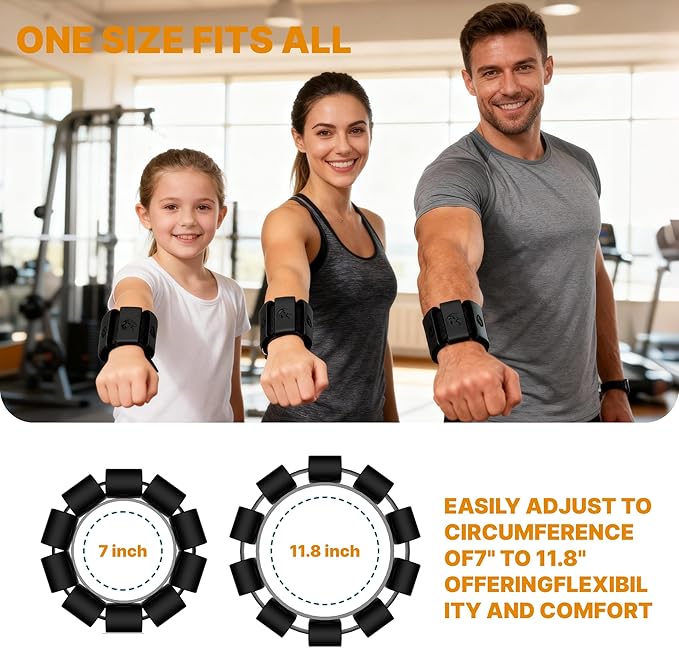 Adjustable Wrist Weights for Women Men, Leg Weights for Women 0.75lb-1lb-1.3lb Each for Walking, Yoga, Dance, Barre, Gym