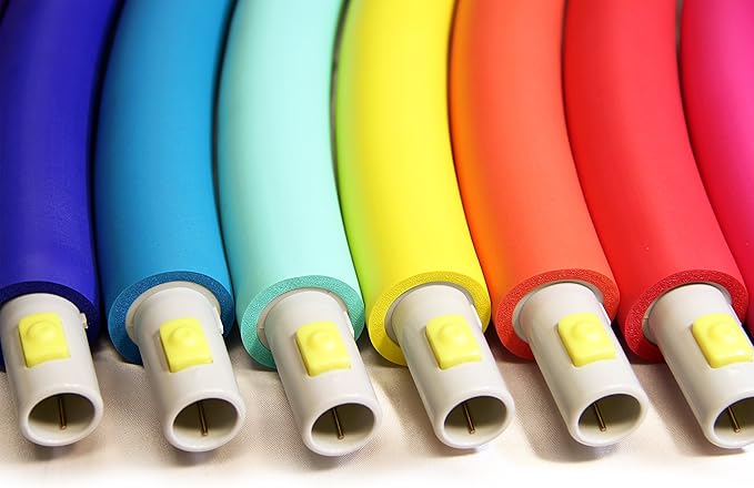 Weighted Hula Hoop, Trim Hoop 3B (3 lb)/4B (4 lb) - Large, Weight Loss Fitness Sports Hoop with No Wavy Ridges (Rainbow Colors)