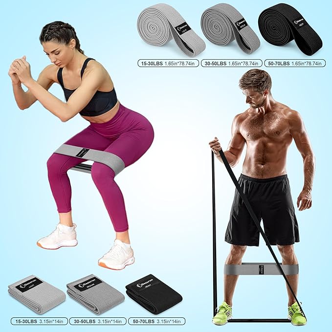 Pilates Ring Set Exercise Equipment, with Exercise Resistance Bands Set, Pilates Ball, Sliding Disks. Portable Home Gym - with Fitness Guide Poster