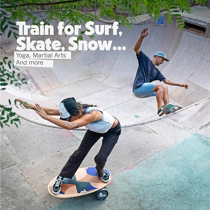 The Original Indo Board - Balance Board Trainer for Core Strength, Stability & Athletic Performance - Surfing, Skateboarding, Snowboarding, Yoga, Physical Therapy & More. Includes Board and Cushion - ROLLER NOT INCLUDED.
