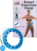 FIT ON FORM Infinity Weighted Hula Hoop for Adults Weight Loss, Smart Exercise Hola Circle Hoop for Women Abs Workout