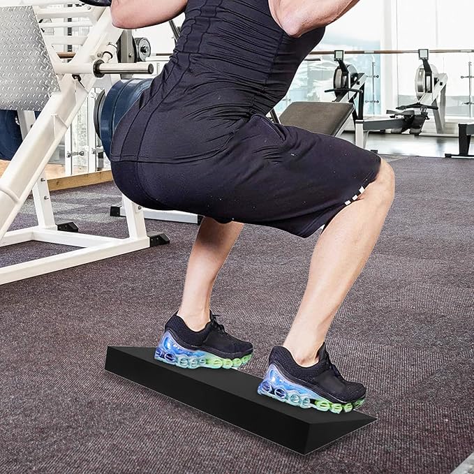 Squat Wedge Block Elevated Squat Professional Slanting Board Slant Board Calf Stretcher for Pushup Home Gym Stretch Workout
