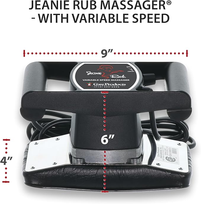 Core Products Jeanie Rub Variable Speed Massager, Deep Tissue Back Massager for Pain Relief, Body Massager for Shoulder Massage, Lumbar, Neck, Lower Back & Cellulite Massage