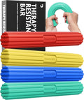 DMoose Fitness Flex Resistance Bar for Physical Therapy - Non-Slip Odorless Material, Exercise Bar for Tennis & Golfers Elbow Tendonitis Relief - Wrist and Forearm Strengthener & Grip Strength Trainer