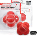 PowerNet Reaction Balls, Reflex & Agility Trainer, Hand-Eye Coordination Training, Reaction Speed Training Equipment, Baseball Softball Soccer and Boxing Reflex Ball Sports Equipment, 2 Sizes