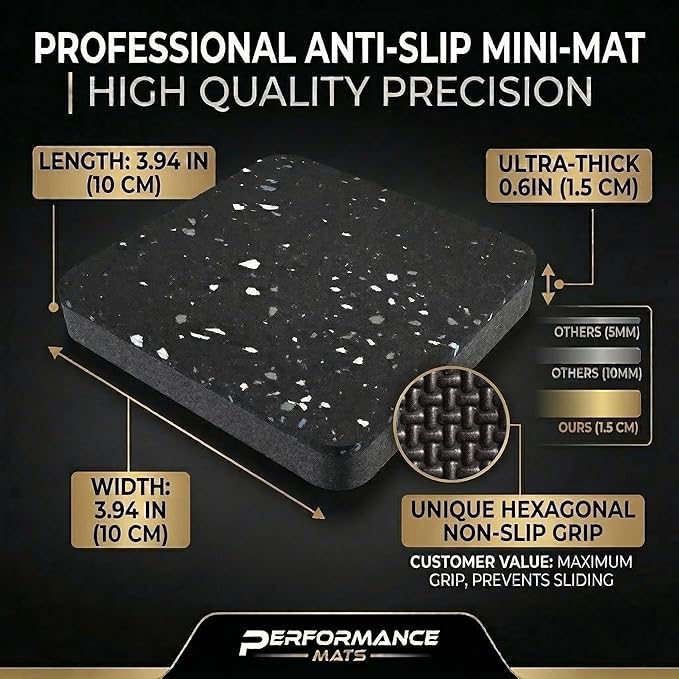 Treadmill Mat Pads,Walking Pad Mat for Bike Hardwood Floors&Carpet, 4 Pcs 3.94"x3.94"x0.6" Exercise Equipment Matt Hardwood,Rubber Foam Noise Reduce&Shocking Absorber Gym Floor Protector Padding