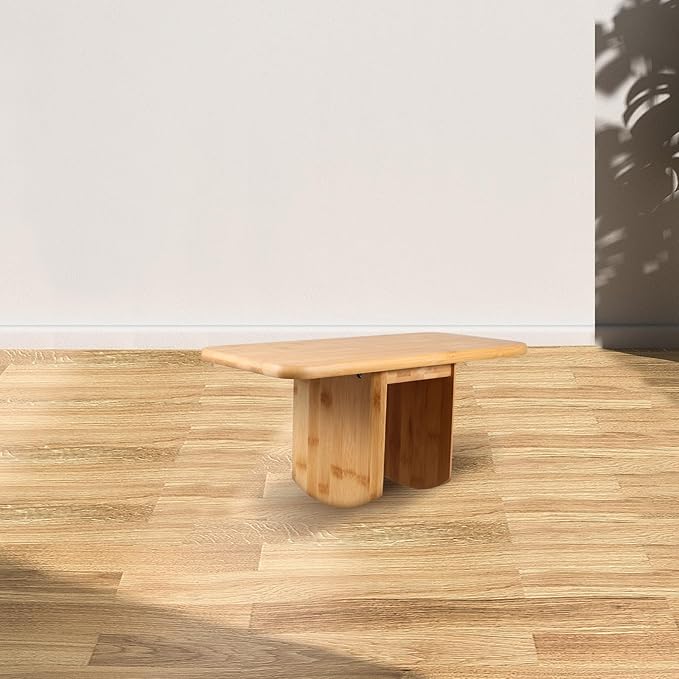 Portable Meditation Bench Stool, Compact Wooden Prayer Seat for Yoga and Office, Stable Support for Posture Improvement, Lightweight and Foldable Seating for Mindfulness Practice