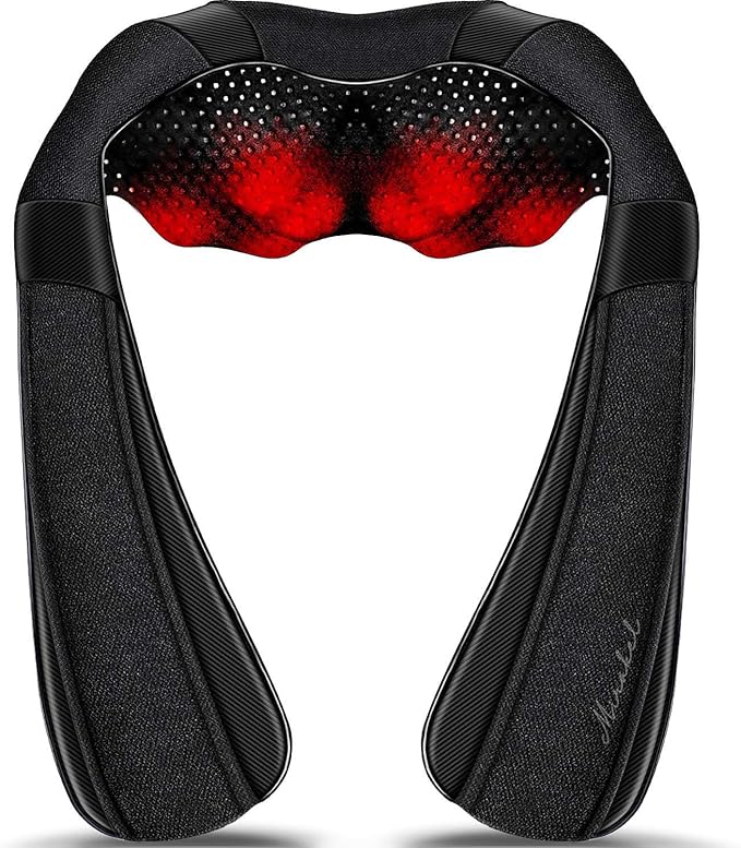 Shiatsu Neck Back and Shoulder Massager with Heat for Pain Relief Deep Tissue – Mother's Day Gifts for Mom, Women, Men and Dad – Perfect for Father’s Day, Birthdays, Valentine’s Day, and Christmas