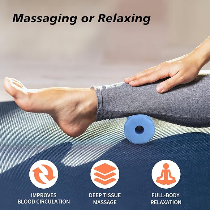 Plantar Fasciitis Relief,Foot Roller,Foot Massager Roller for Plantar Fasciitis,Deep Tissue Muscle Massage,Arch and Heel Pain Relief,Portable Reflexology Tool-Blue